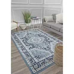Sale Kirklands Home Rieda Midnight Blue Area Rug, 5x7