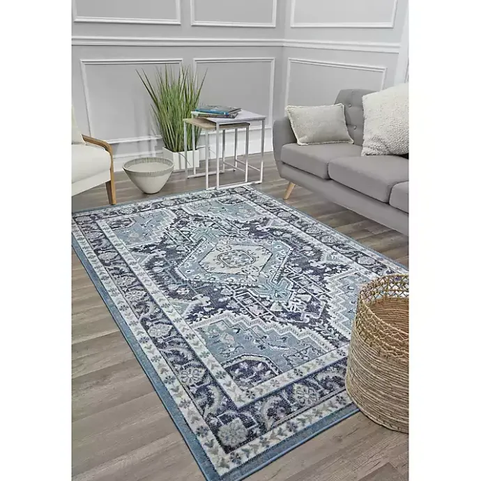 Sale Kirklands Home Rieda Midnight Blue Area Rug, 5x7