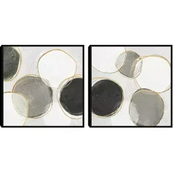 Kirklands Home River Bottom Framed Canvas Art Prints, Set of 2