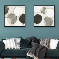 Kirklands Home River Bottom Framed Canvas Art Prints, Set of 2