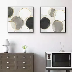 Kirklands Home River Bottom Framed Canvas Art Prints, Set of 2