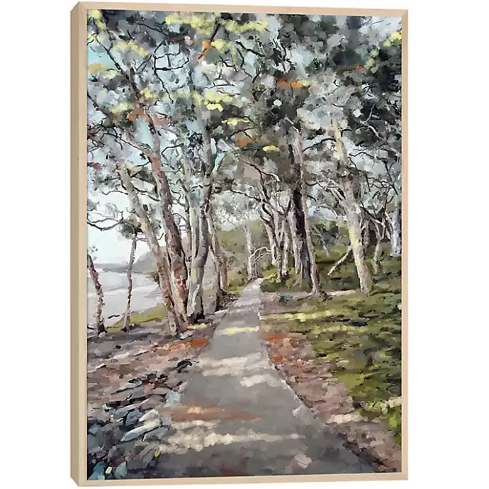 Clearance Kirklands Home River Path Framed Canvas Art Print Multi