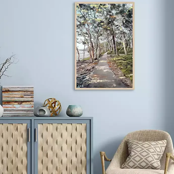 Clearance Kirklands Home River Path Framed Canvas Art Print Multi