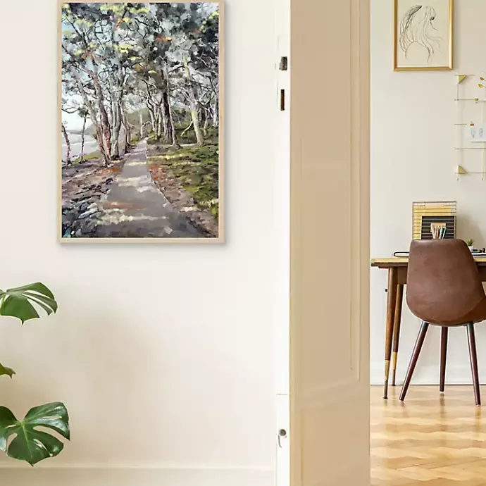 Clearance Kirklands Home River Path Framed Canvas Art Print Multi