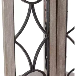 Kirklands Home Roberta Wood Decorative Metal Accent Table Gray