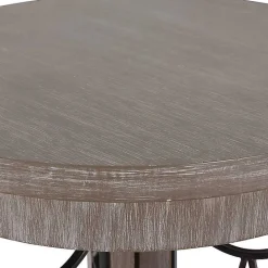 Kirklands Home Roberta Wood Decorative Metal Accent Table Gray