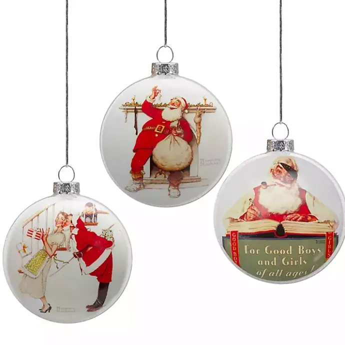 Sale Kirklands Home Rockwell Classic Holiday Scene Ornaments, Set of 3