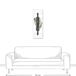 Hot Kirklands Home Rolling Pin with Botanicals Canvas Art Print