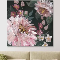 New Kirklands Home Romantic Moody Roses Giclee Canvas Art Print