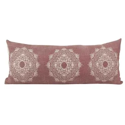 New Kirklands Home Rose Bohemian Medallion Lumbar Pillow Pink