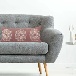 New Kirklands Home Rose Bohemian Medallion Lumbar Pillow Pink