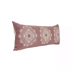 New Kirklands Home Rose Bohemian Medallion Lumbar Pillow Pink