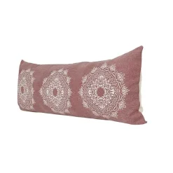 New Kirklands Home Rose Bohemian Medallion Lumbar Pillow Pink