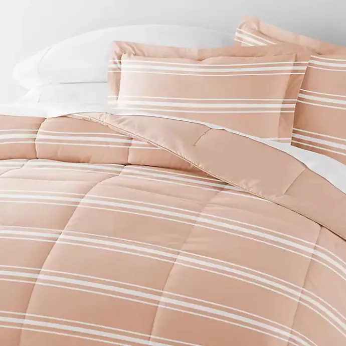 Hot Kirklands Home Rose Striped Reversible 2-pc. Twin Comforter Set Pink