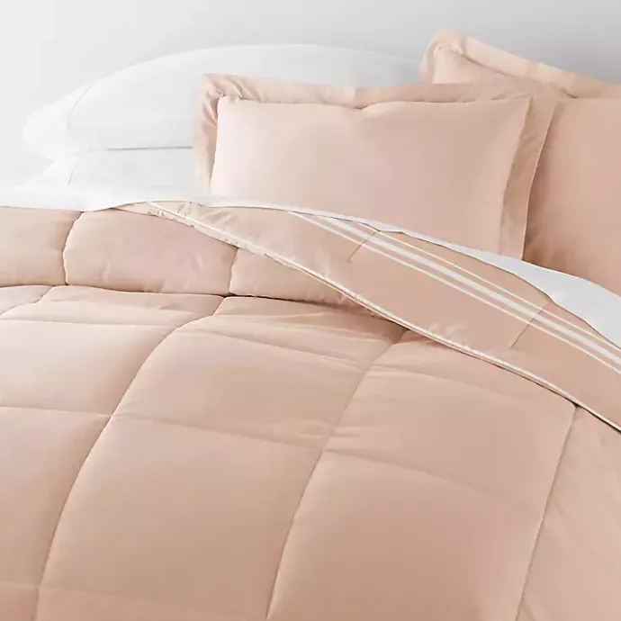Hot Kirklands Home Rose Striped Reversible 2-pc. Twin Comforter Set Pink