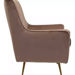 Clearance Kirklands Home Rose Velvet Lana Accent Chair Pink
