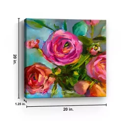 Kirklands Home Roses Still Life III Canvas Art Print