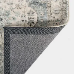 Sale Kirklands Home Rosette Dusty Aqua Runner