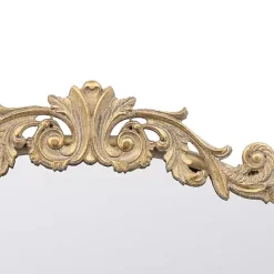 Best Kirklands Home Round Antique Floral Scroll Mirror, 39 in. Gold