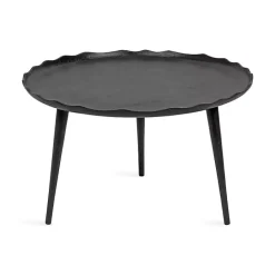 New Kirklands Home Round Alessia Coffee Table Black