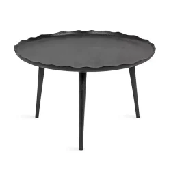 New Kirklands Home Round Alessia Coffee Table Black