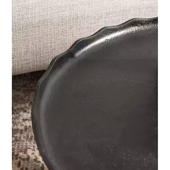 New Kirklands Home Round Alessia Coffee Table Black