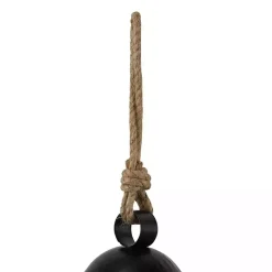 Online Kirklands Home Round Iron Hanging Bells, Set of 3 Black