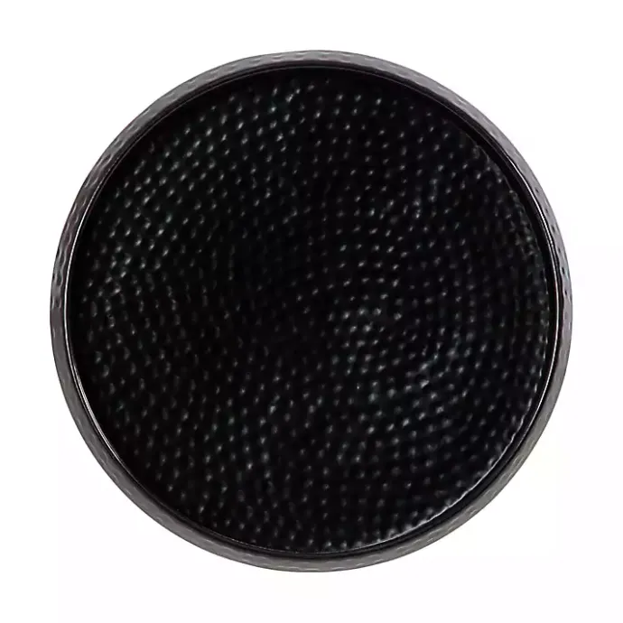 Best Kirklands Home Round Metal Layla Accent Table Black