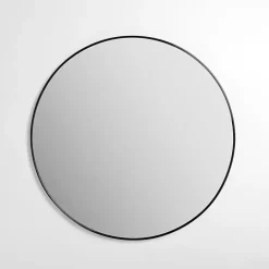 Best Kirklands Home Round Black Nouveau Linear Wall Mirror, 38 in.