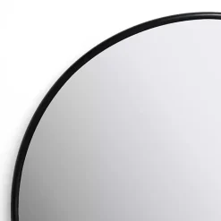 Best Kirklands Home Round Black Nouveau Linear Wall Mirror, 38 in.
