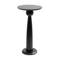 Sale Kirklands Home Round Wood Jess Accent Table Black