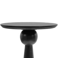Sale Kirklands Home Round Wood Jess Accent Table Black