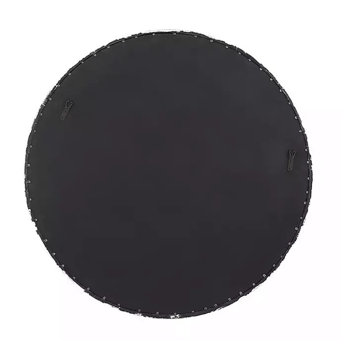 Best Kirklands Home Round Bronze Woven Texture Wall Mirror