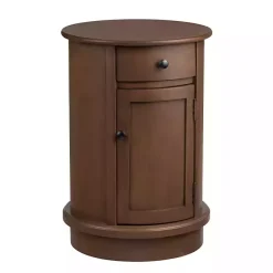 Clearance Kirklands Home Round Beckly Accent Table Brown