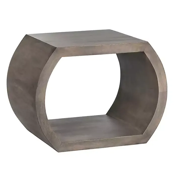 Sale Kirklands Home Round Open Side Table Brown