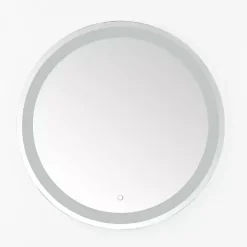 Outlet Kirklands Home Round Caspar LED Wall Mirror