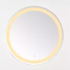 Outlet Kirklands Home Round Caspar LED Wall Mirror