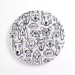 Kirklands Home Round Dog Doodle Canvas Art Print