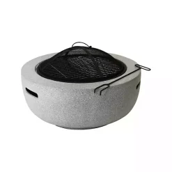 Clearance Kirklands Home Round Fire Bowl and Spark Screen Set