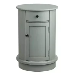 Clearance Kirklands Home Round Beckly Accent Table Gray