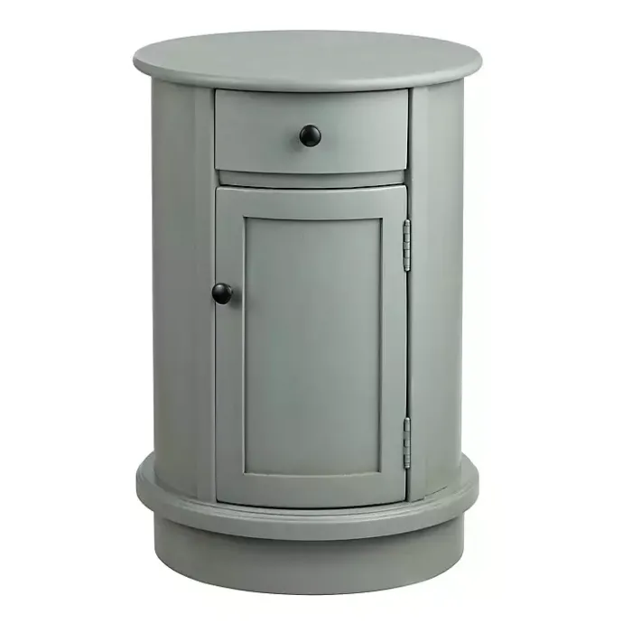 Clearance Kirklands Home Round Beckly Accent Table Gray