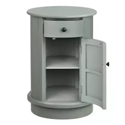 Clearance Kirklands Home Round Beckly Accent Table Gray