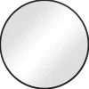 Best Kirklands Home Round Matte Black Thin Frame Mirror