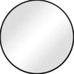 Best Kirklands Home Round Matte Black Thin Frame Mirror
