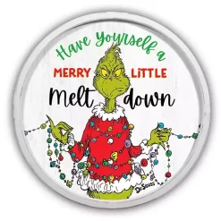 Sale Kirklands Home Round Merry Little Meltdown Wall Plaque