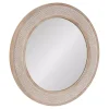 Outlet Kirklands Home Round Natural Rattan Wall Mirror