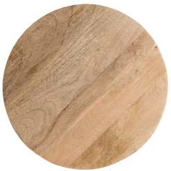 Hot Kirklands Home Round Natural Wood Dani Accent Table Tan