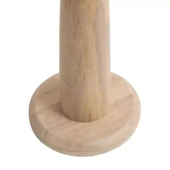 Sale Kirklands Home Round Natural Wood Jess Accent Table Tan