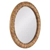 Sale Kirklands Home Round Natural Woven Water Hyacinth Wall Mirror