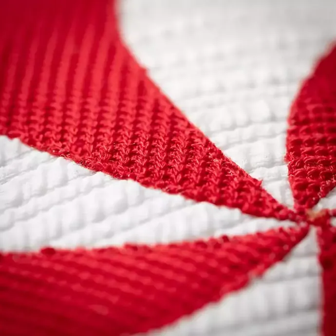 Kirklands Home Round Peppermint Candy Christmas Pillow